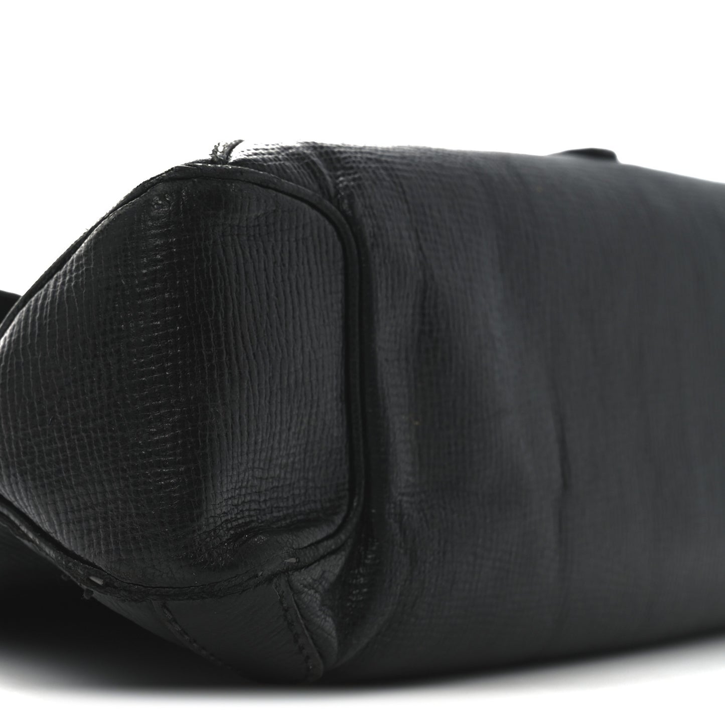 Calfskin Horsebit Flap Bag Black