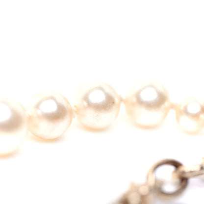Chanel Graduated Pearl Crystal CC Bracelet Gold 9 of 11