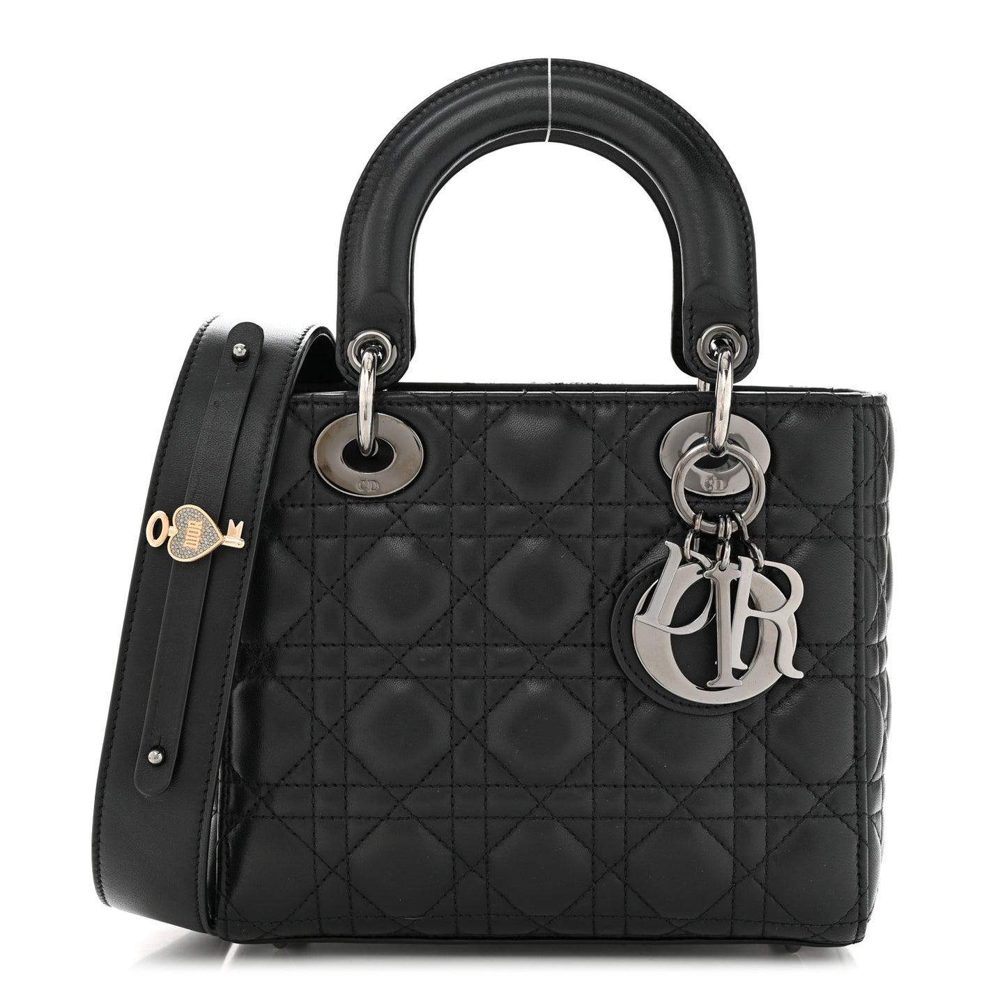 Lambskin Cannage Small My ABCDior Lady Dior Black