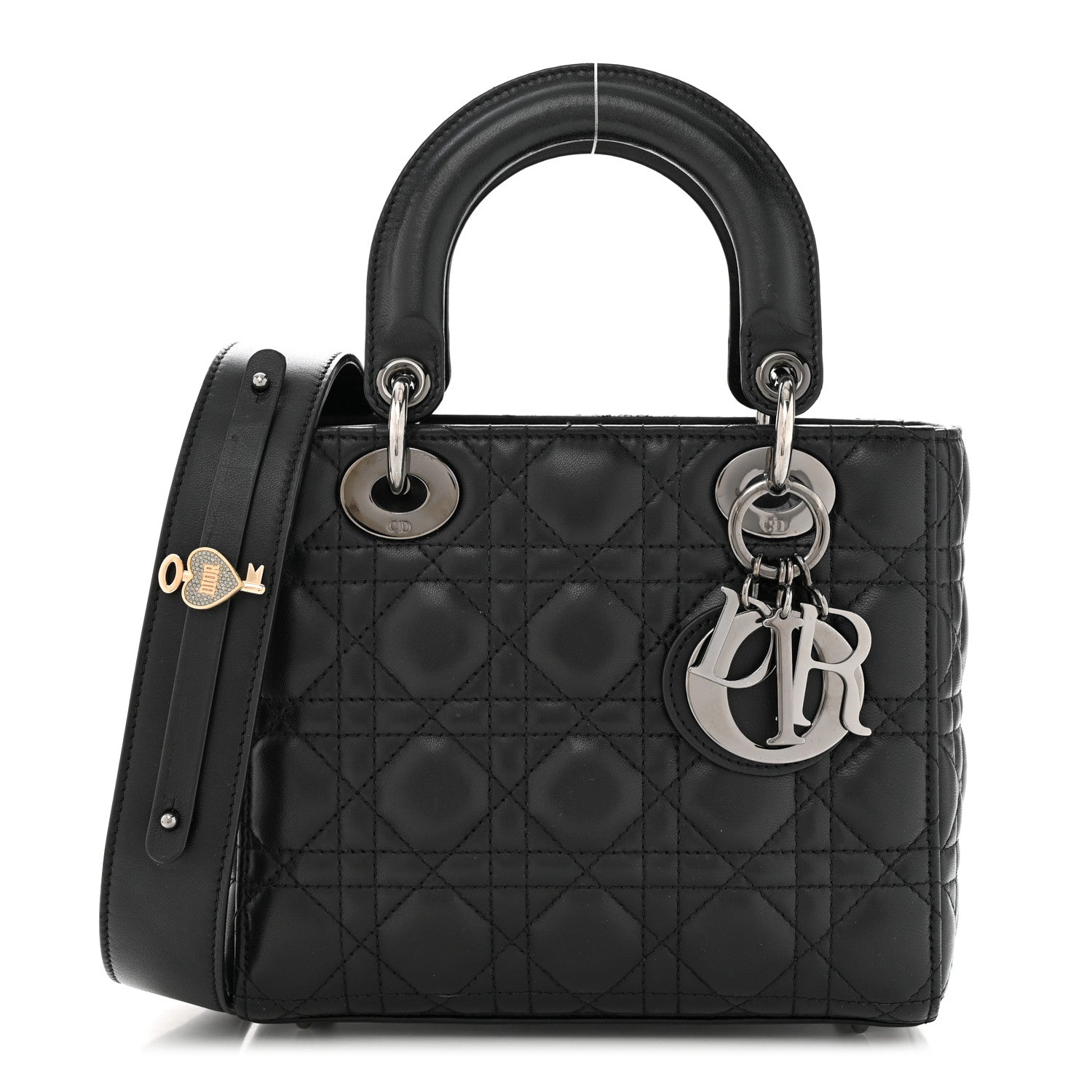 Christian Dior Lambskin Cannage Small My ABCDior Lady Dior Black 1 of 10