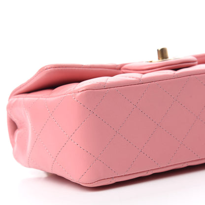 Chanel Lambskin Quilted Mini Rectangular Flap Pink 6 of 11