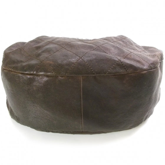 Chanel Caviar Outdoor Ligne Hobo Brown 4 of 12