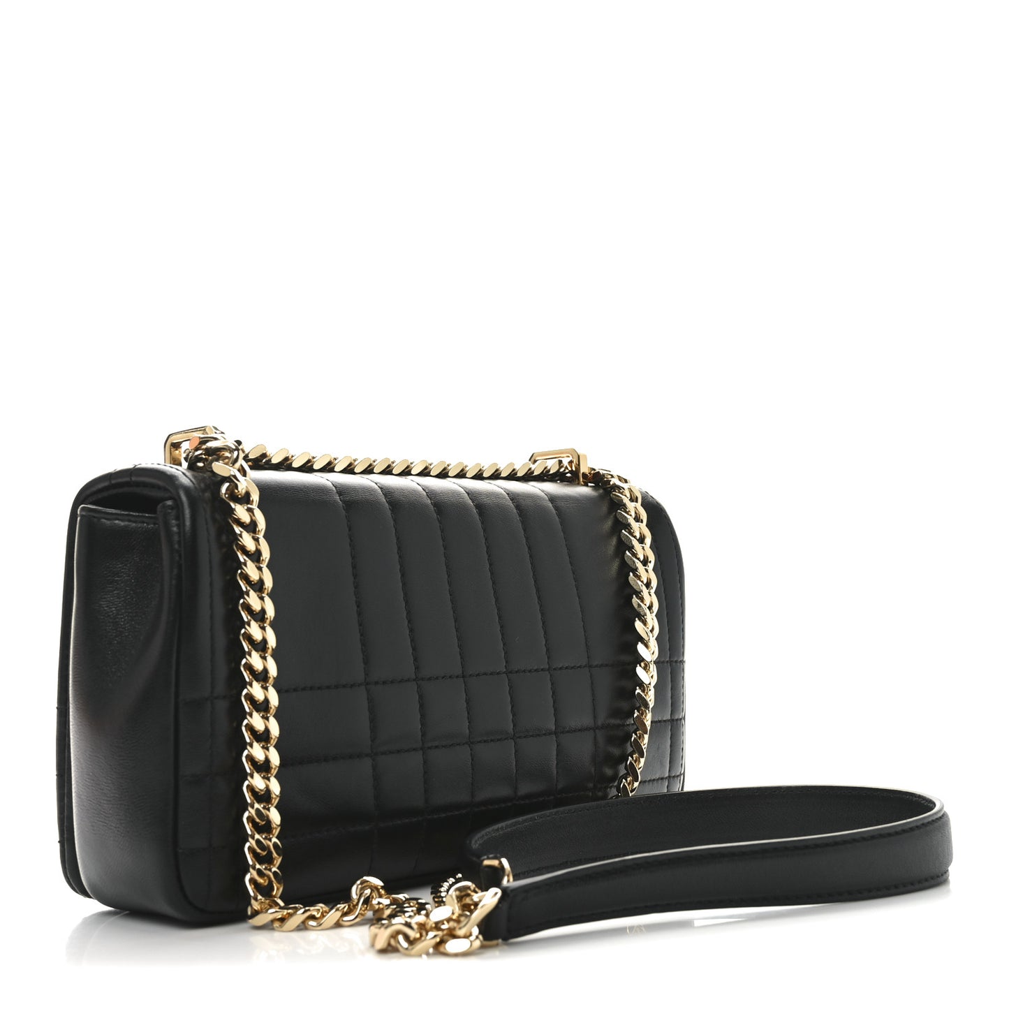 Lambskin Quilted Small Lola Bag Black