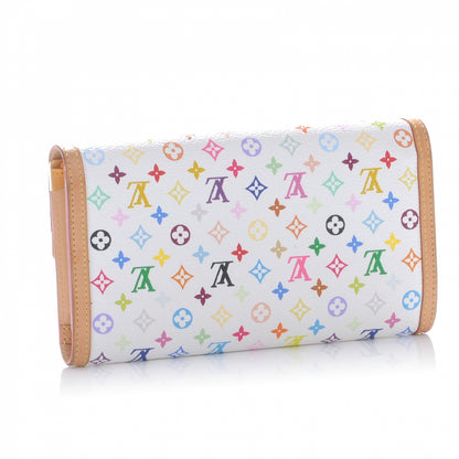 Louis Vuitton Monogram Multicolor Porte Tresor International Wallet White 3 of 8
