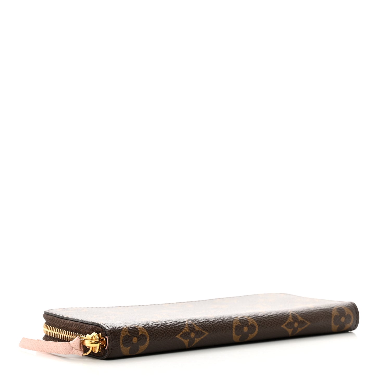 Monogram Clemence Wallet Rose Ballerine
