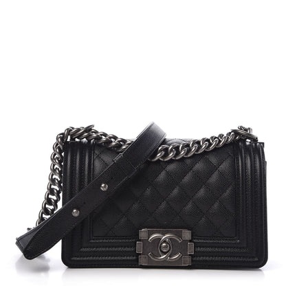 Chanel Caviar Quilted Small Boy Flap Black 1 of 6