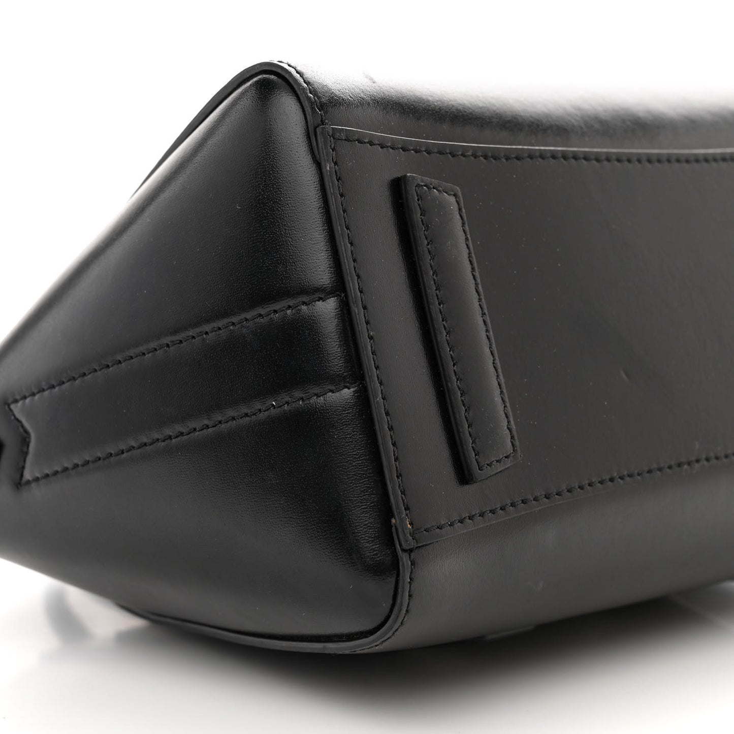 Box Calfskin Mini Lock Antigona Shoulder Bag Black