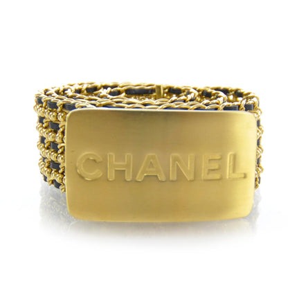 Chanel Leather Gold Chain Beaded Belt 1 of 6