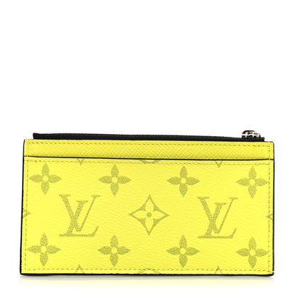 Louis Vuitton Monogram Taiga Coin Card Holder Yellow 1 of 8