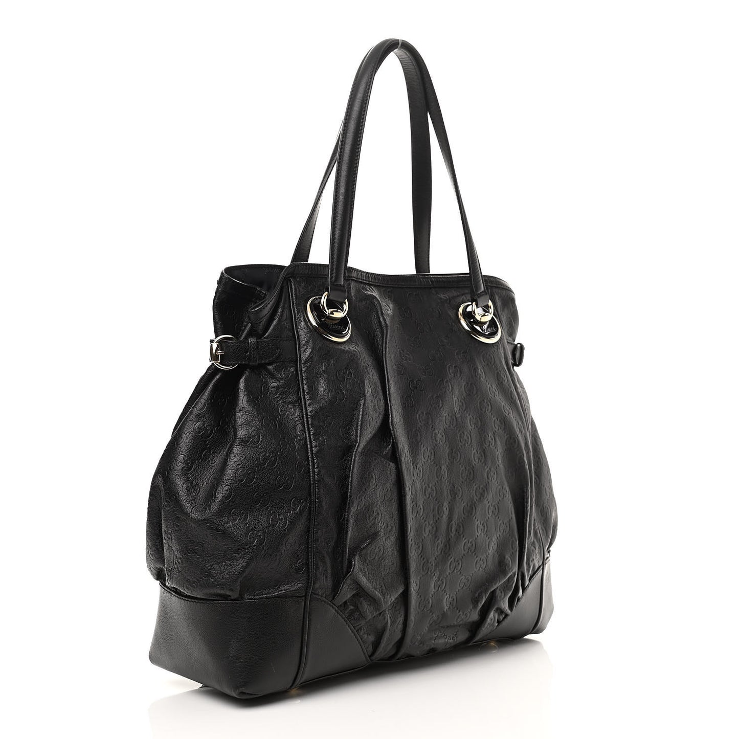 Guccissima Large Full Moon Tote Black