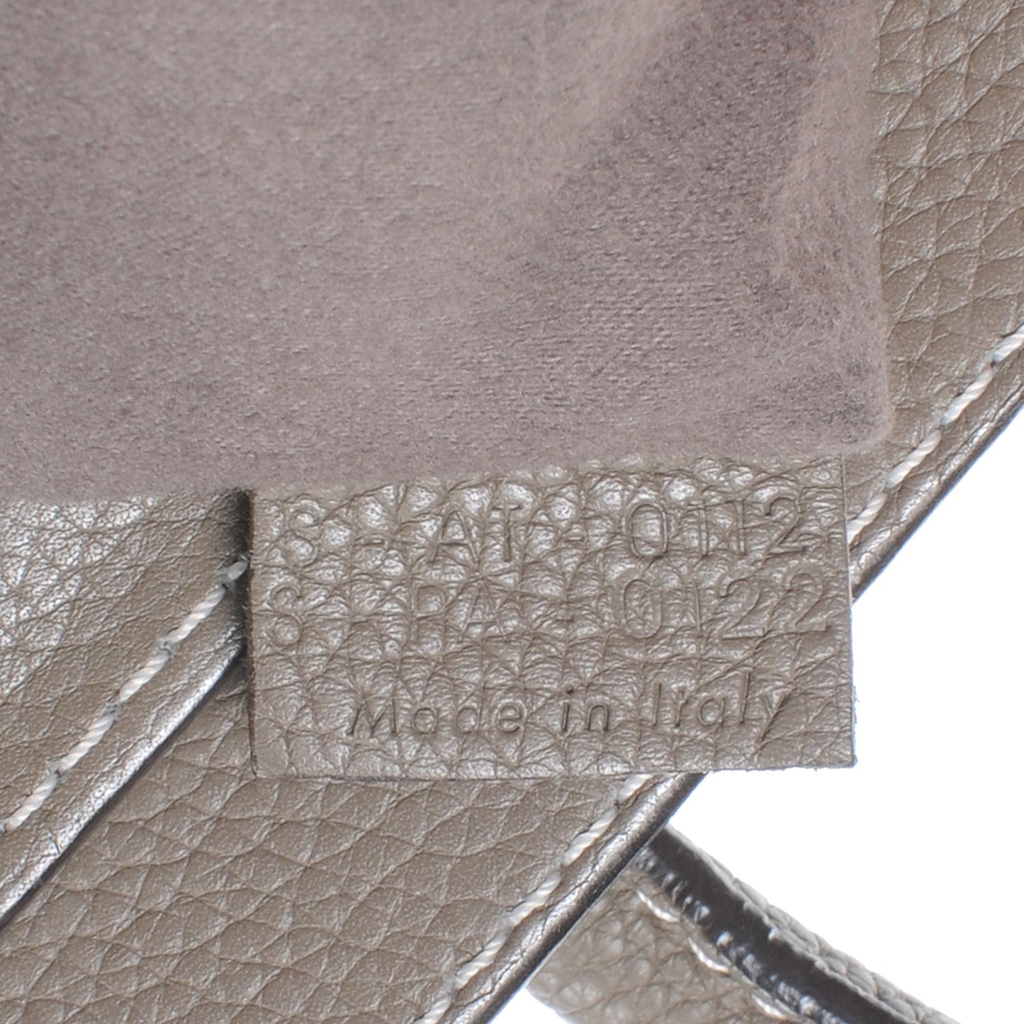 Drummed Calfskin Micro Luggage Souris