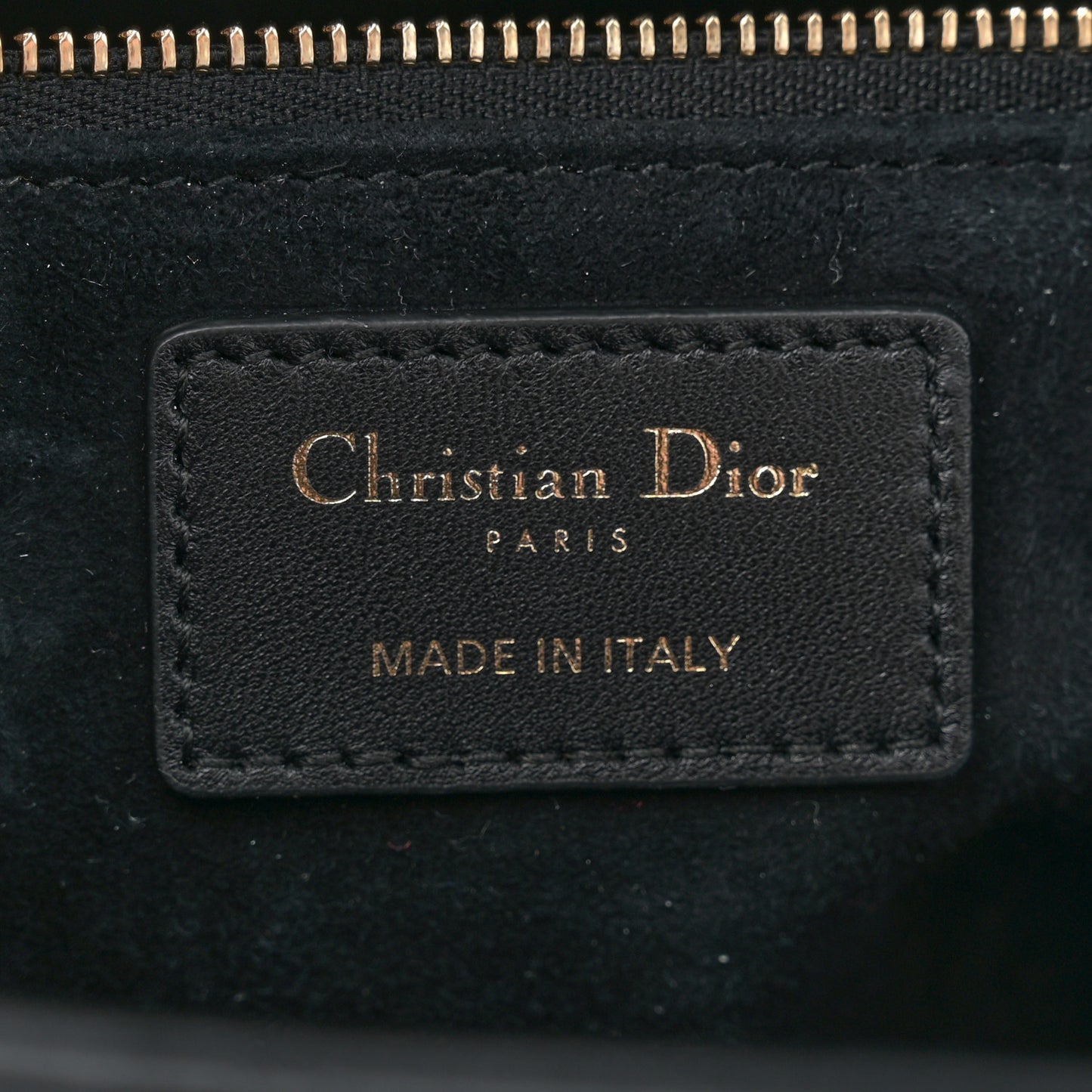 Lambskin Cannage Medium Lady Dior Black