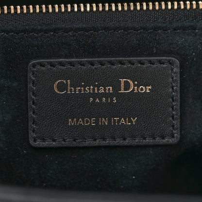 Christian Dior Lambskin Cannage Medium Lady Dior Black 6 of 12