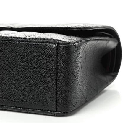 Chanel Caviar Quilted Maxi Double Flap Black 7 of 10