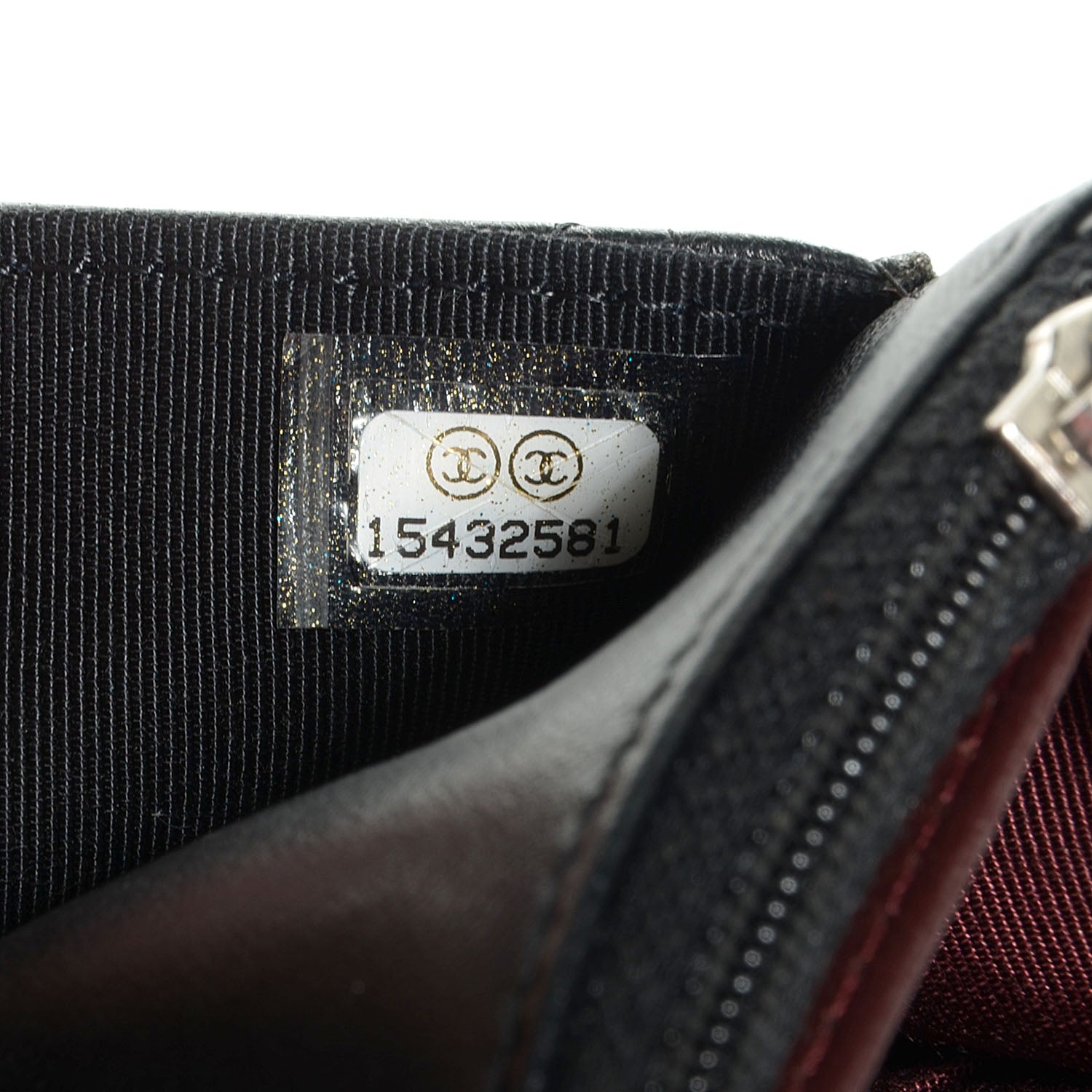 Chanel Lambskin Quilted Wallet On Chain WOC Black 8 of 9