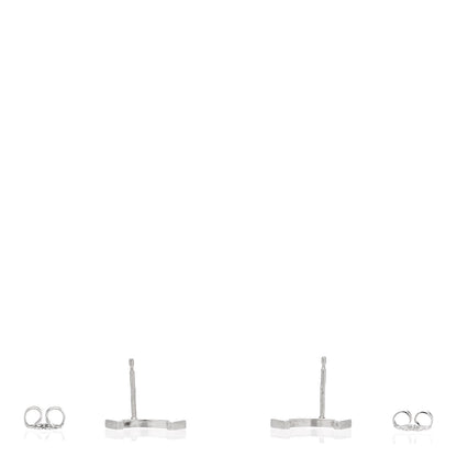 Tiffany Sterling Silver T Smile Stud Earrings 3 of 6