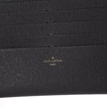 Louis Vuitton Calfskin Felicie Chain Wallet Card Holder Insert Black 5 of 6