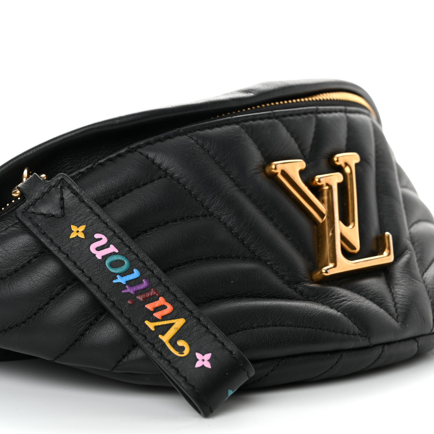 Louis Vuitton Calfskin Quilted New Wave Bumbag Black 7 of 8