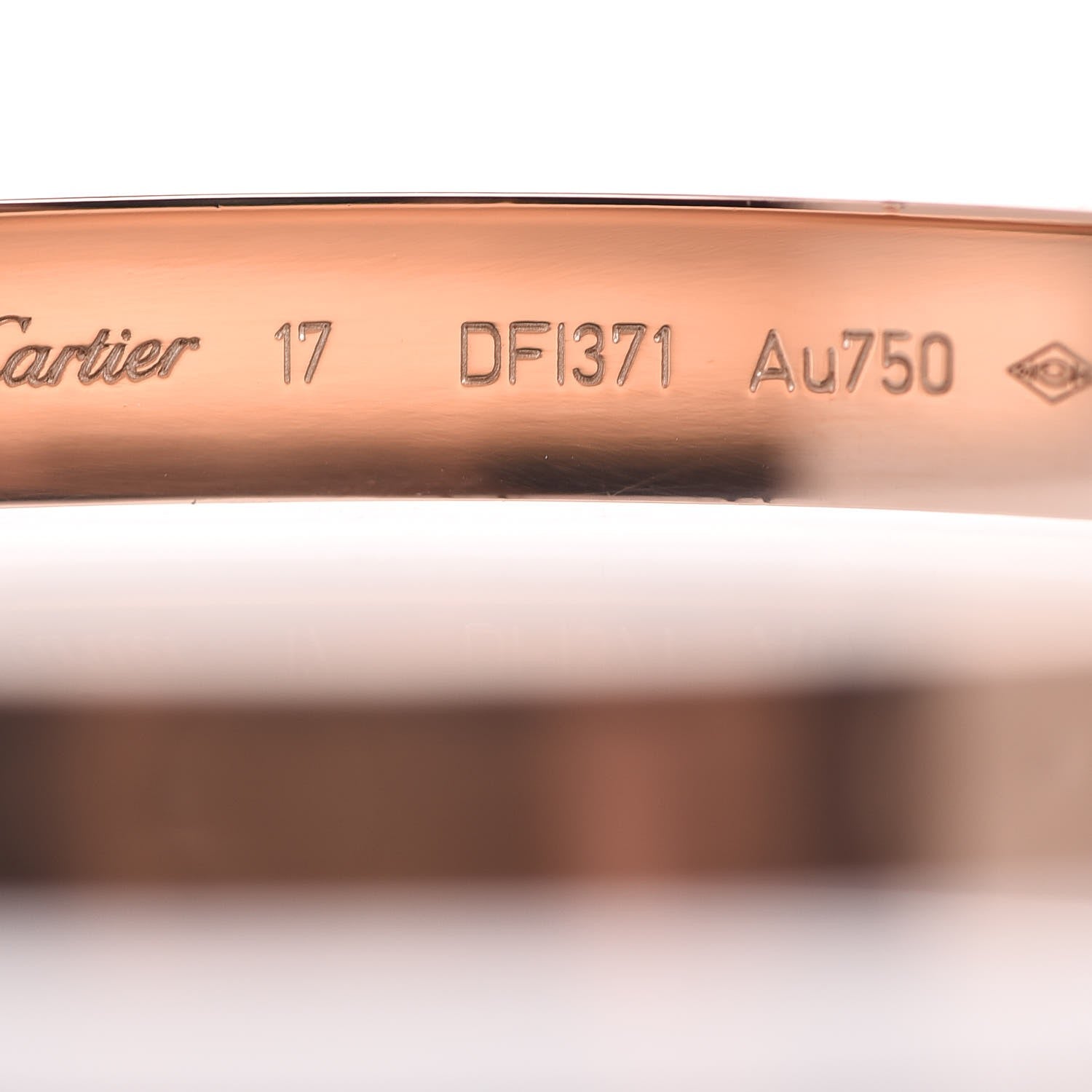 Cartier 18K Pink Gold LOVE Bracelet 17 5 of 7