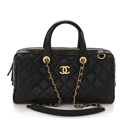 Chanel Caviar Quilted Large Bowling Bag Black 1 of 11