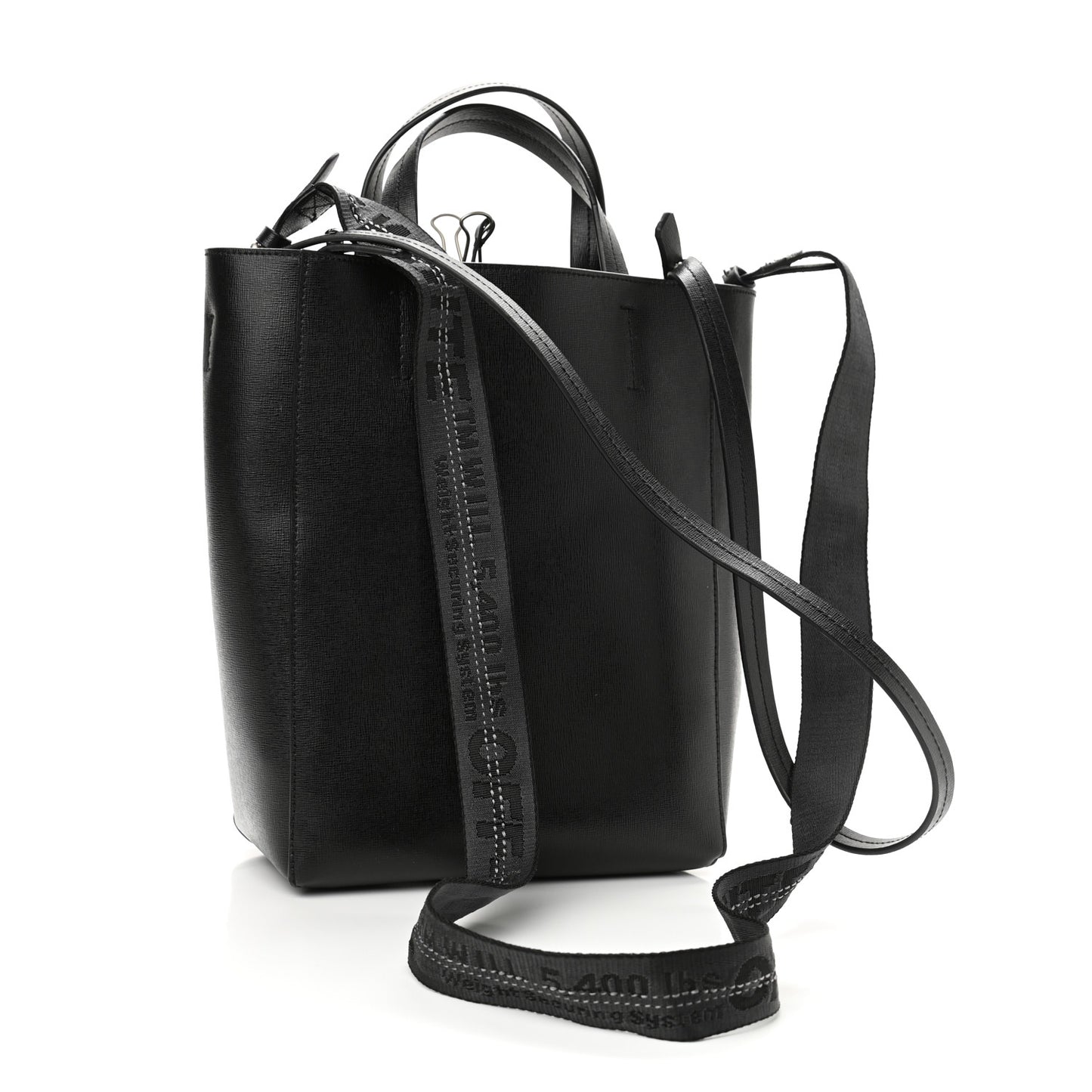 Calfskin Sculpture Tote Bag Black