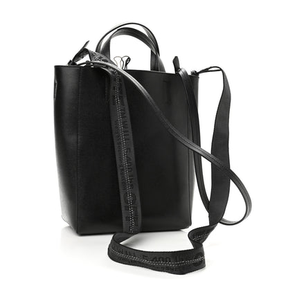 Off-White Calfskin Sculpture Tote Bag Black 4 of 10