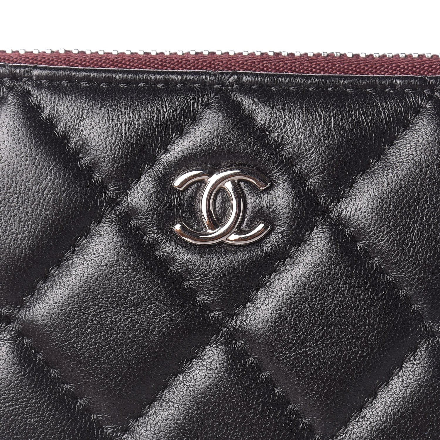Chanel Lambskin Quilted Small Cosmetic Case Black 8 of 8