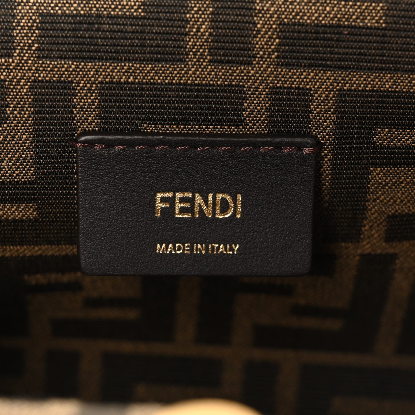 Snakeskin Small Fendi First Brown