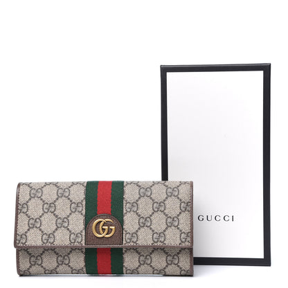 Gucci X DISNEY GG Supreme Monogram Web Three Little Pigs Ophidia Continental Wallet Beige New Acero 9 of 9