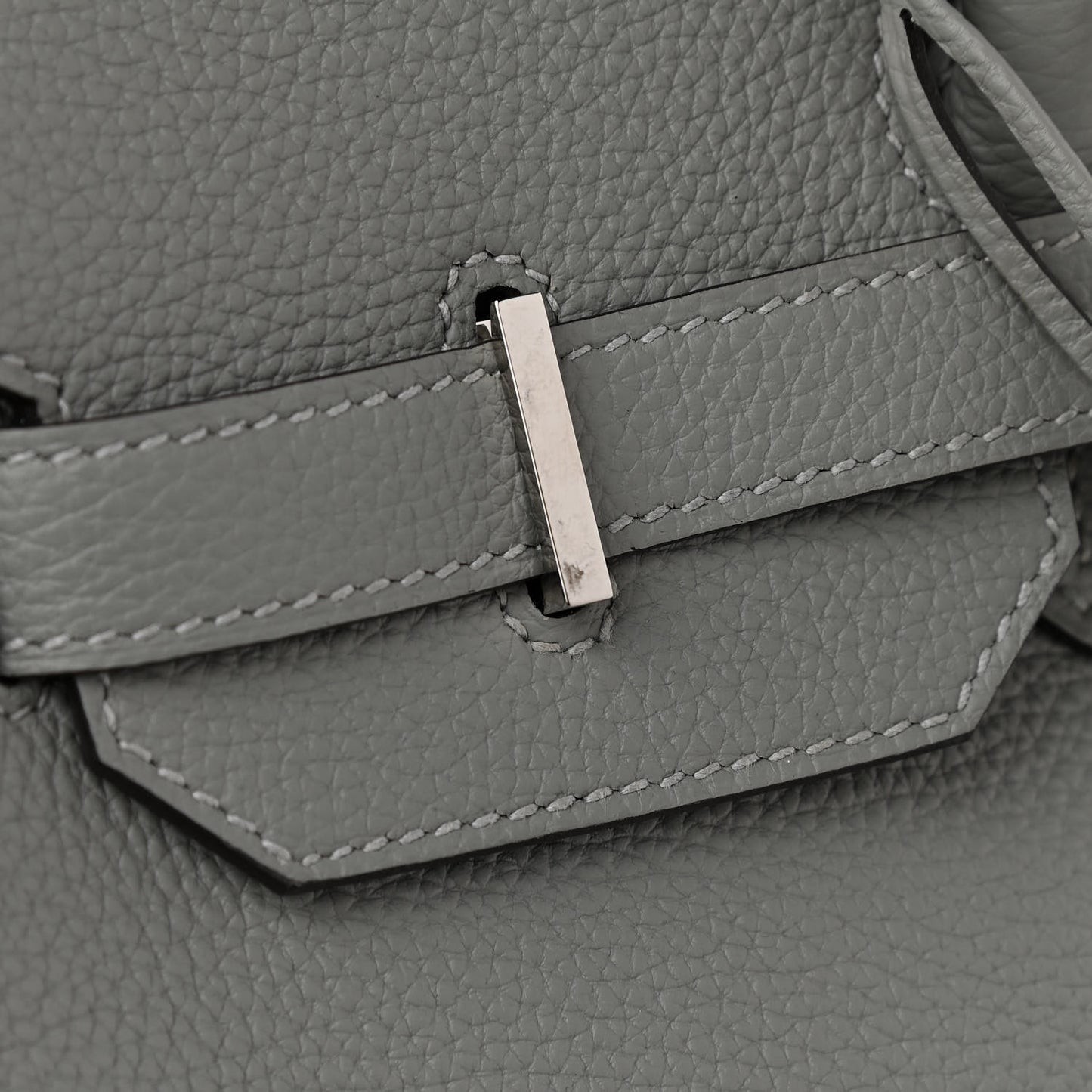 Togo Bi-Color Birkin 35 Gris Mouette Bleu Agate
