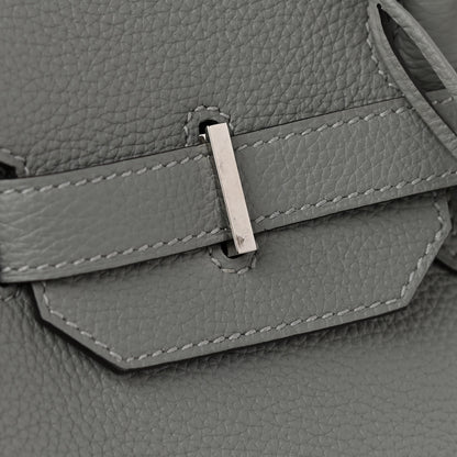 Hermes Togo Bi-Color Birkin 35 Gris Mouette Bleu Agate 12 of 12