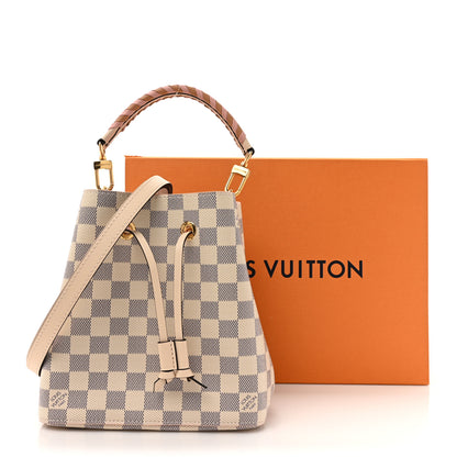 Louis Vuitton Damier Azur Braided Neonoe BB Pink 11 of 11