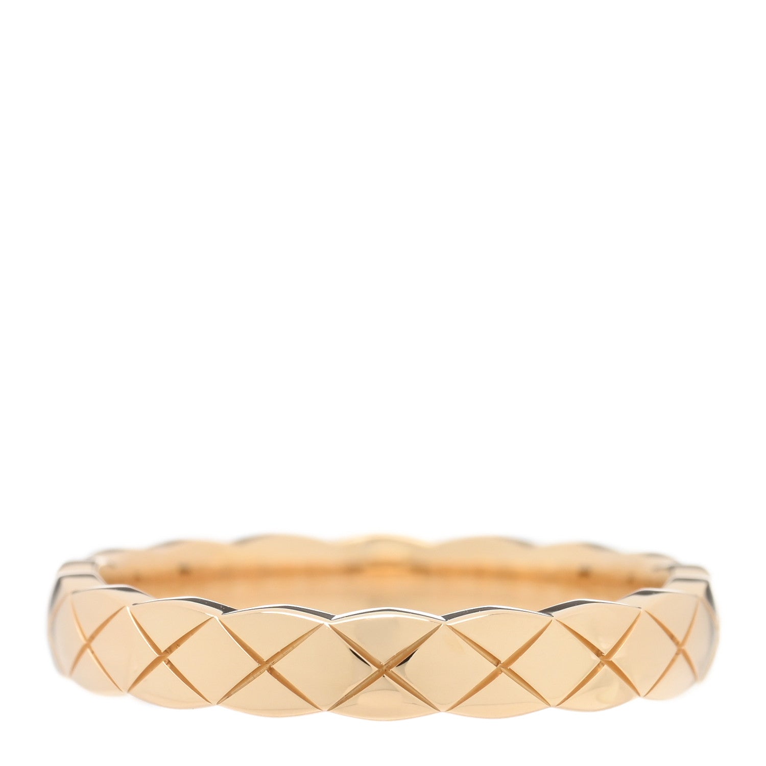 Chanel 18K Yellow Gold Mini Coco Crush Ring 53 6.25 4 of 5