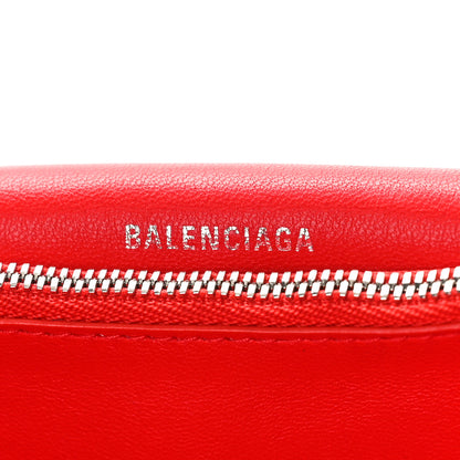 Balenciaga Arena Calfskin Small Crush Chain Bag Tomato Red 6 of 10