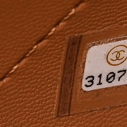 Chanel Calfskin Stitched Small Shopping Tote Brown 9 of 12