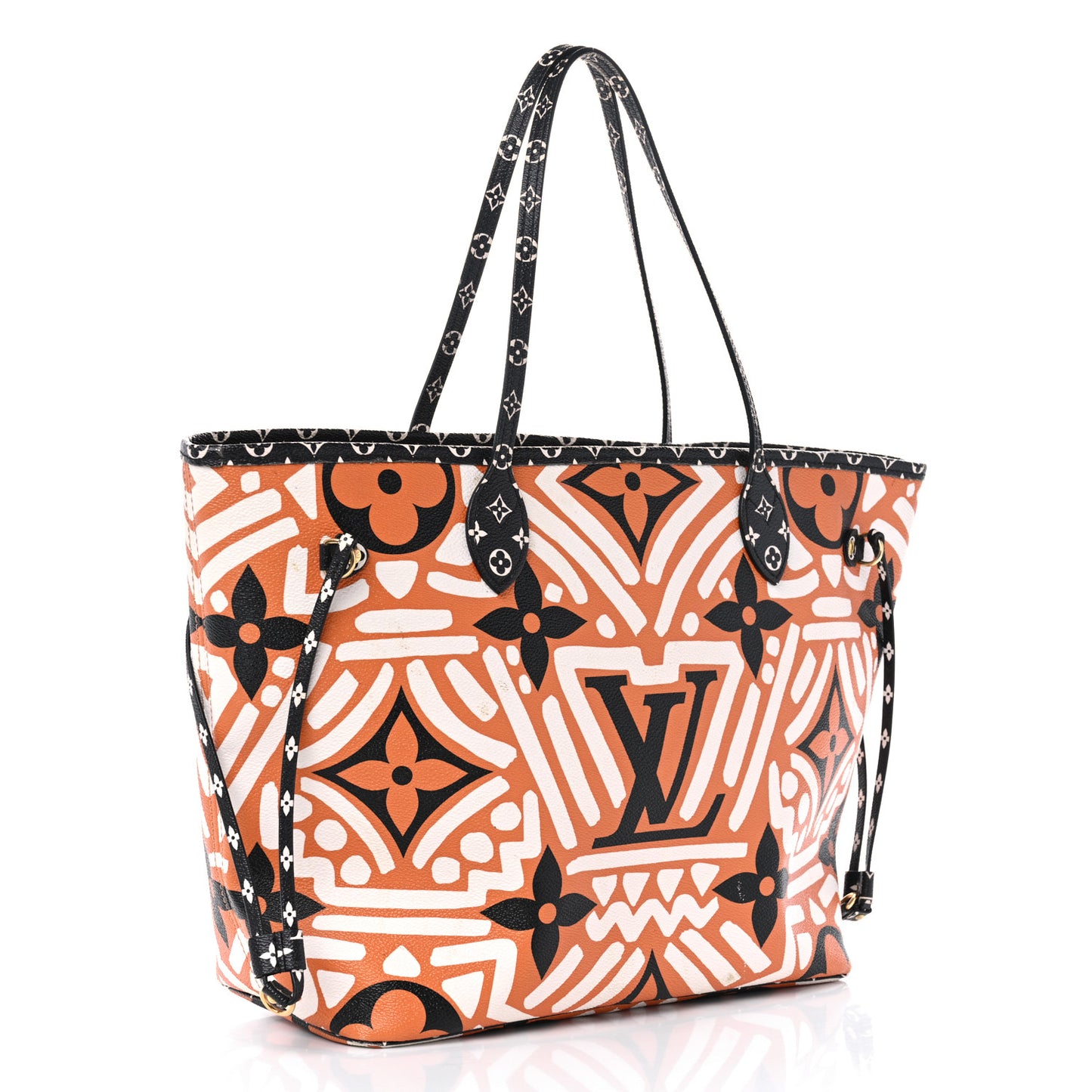 Monogram Giant Crafty Neverfull MM Creme Caramel