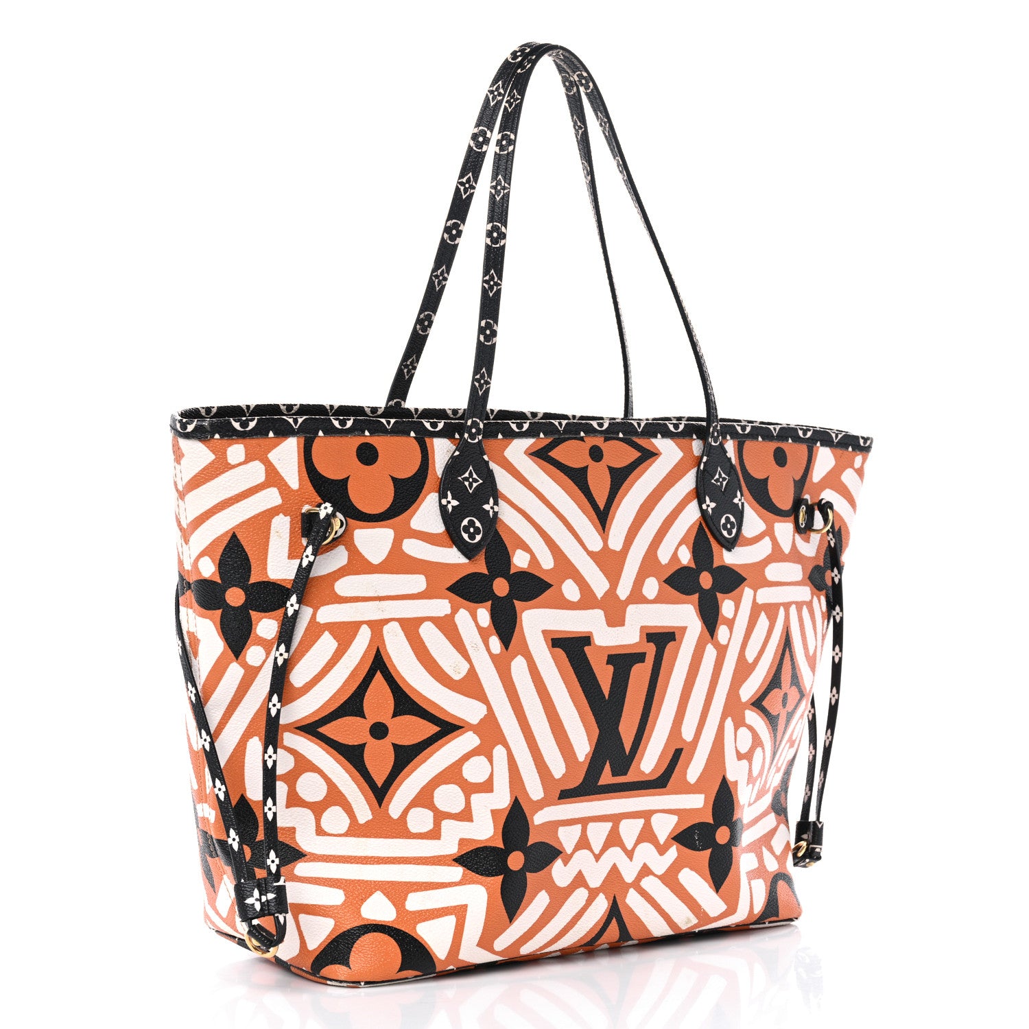 Louis Vuitton Monogram Giant Crafty Neverfull MM Creme Caramel 3 of 15