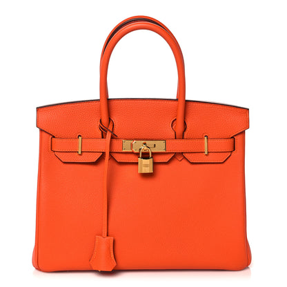 Hermes Togo Birkin 30 Feu 1 of 12