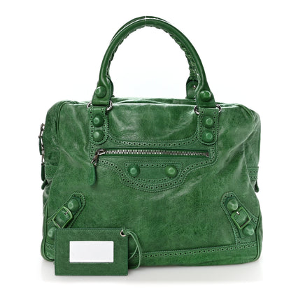 Balenciaga Agneau Giant Brogues Hardware Office Tote Pommier 3 of 11