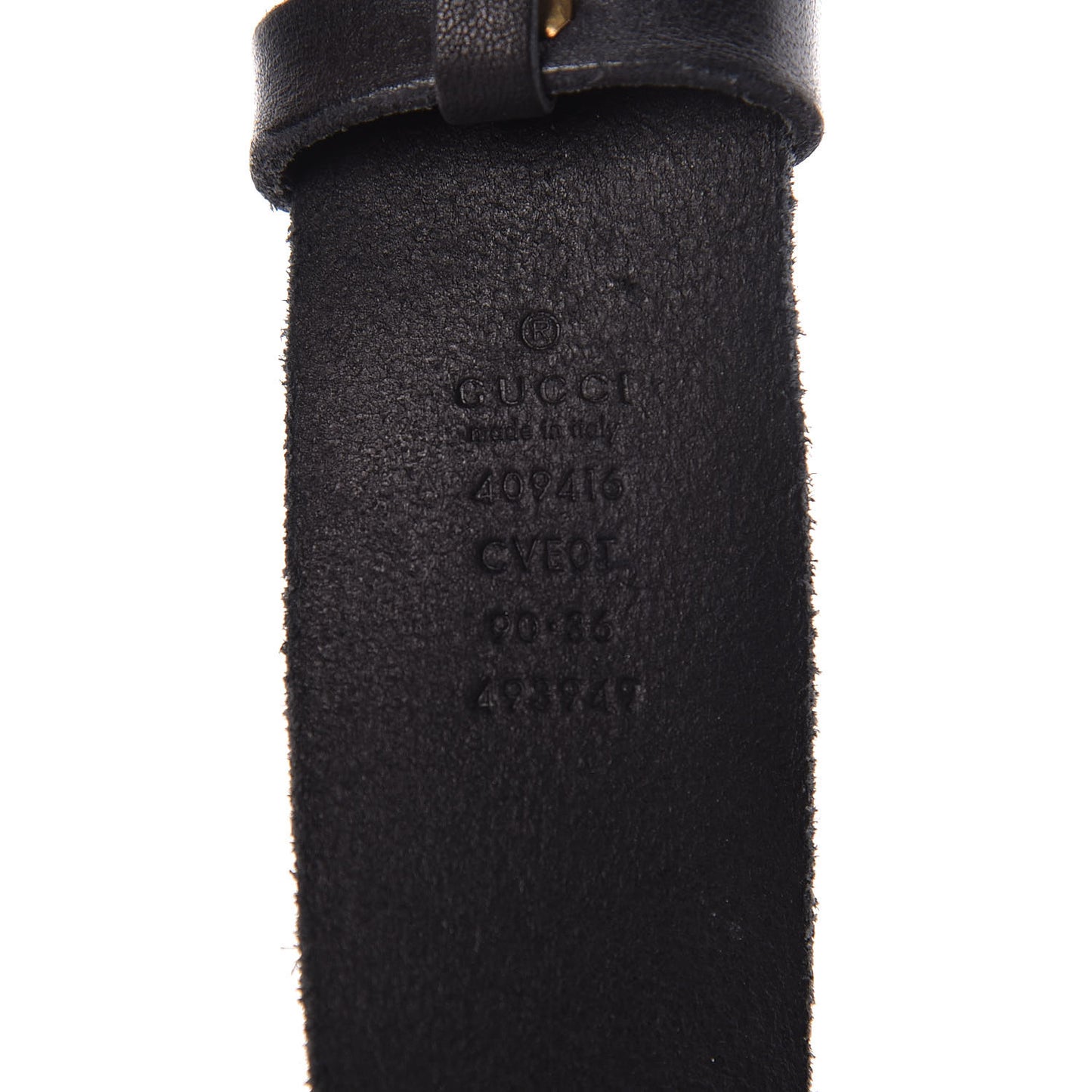 Faded Calfskin Double G 40mm Belt 90 36 Black