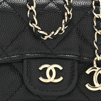 Chanel Caviar Quilted Mini Chain Belt Bag Black 9 of 11