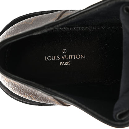 Louis Vuitton Monogram Calfskin Beaubourg Platform Derby Shoes 38 Brown 8 of 8