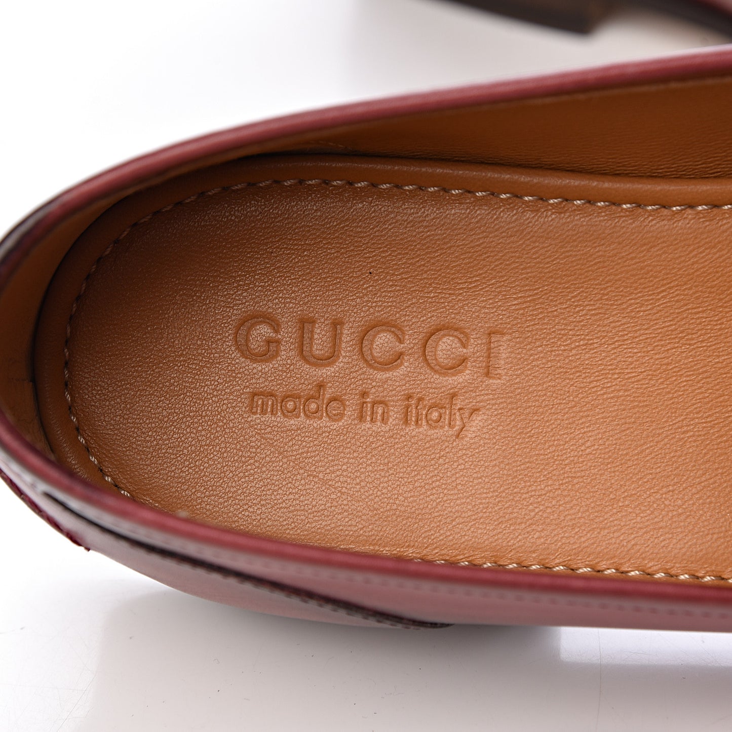 Calfskin Horsebit Mens Jordaan Loafers 9 Strong Red