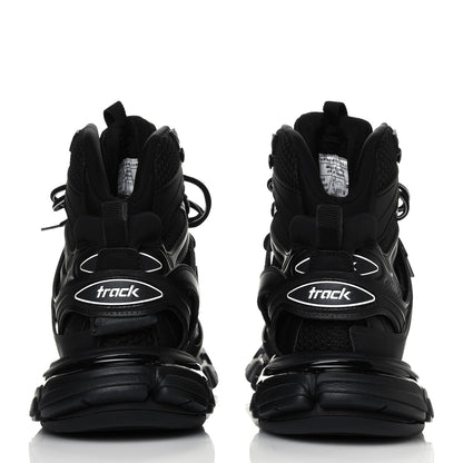 Balenciaga Mesh Nylon Womens Track Hike Sneakers 39 Black 5 of 8