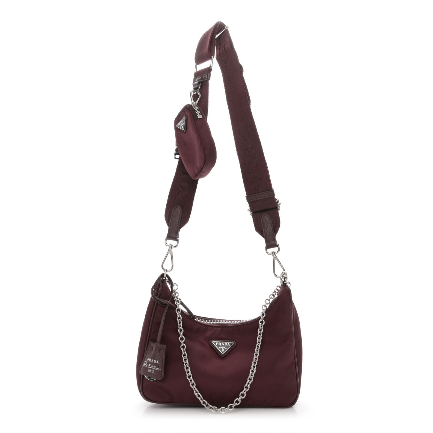 Tessuto Nylon Re-Edition 2005 Shoulder Bag Granato
