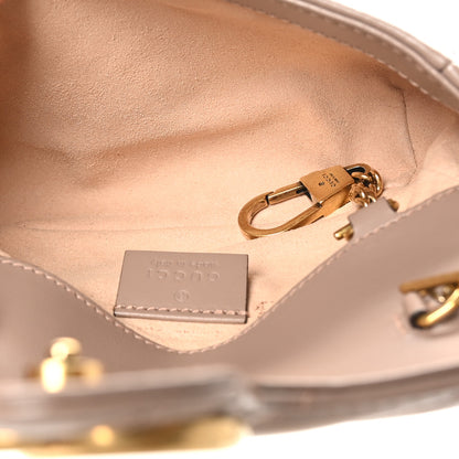 Gucci Calfskin Matelasse Super Mini GG Marmont Shoulder Bag Porcelain Rose 5 of 10