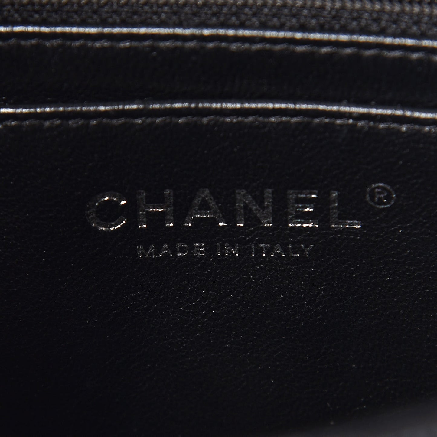Metallic Caviar Quilted Mini Rectangular Flap Black