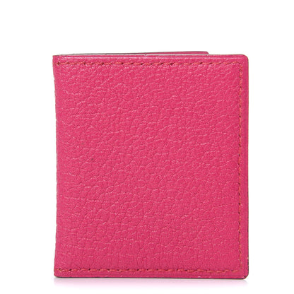 Hermes Chevre Mysore Photo Frame Wallet Rose Shocking 1 of 7