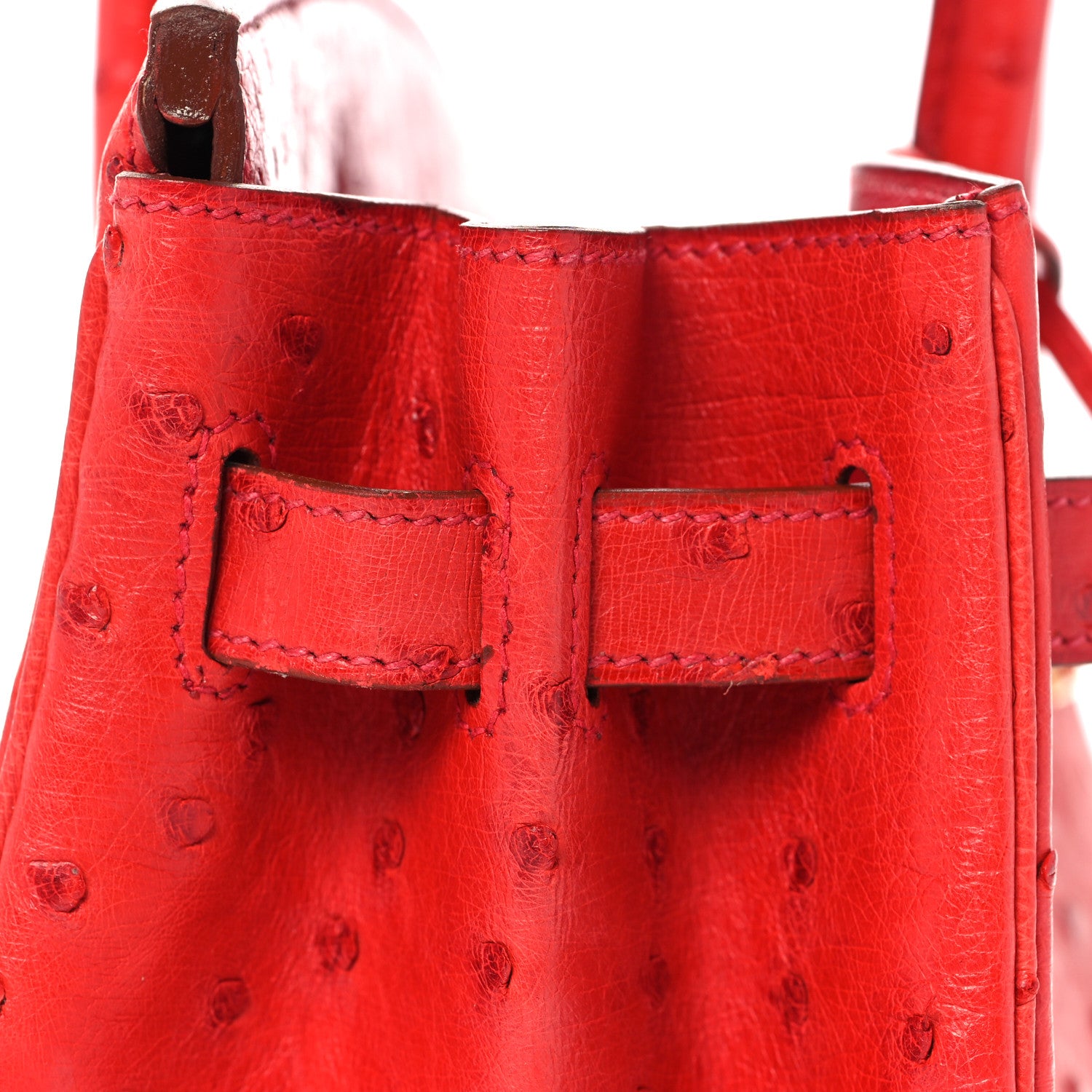 Hermes Ostrich Birkin 30 Rouge Vif 12 of 33
