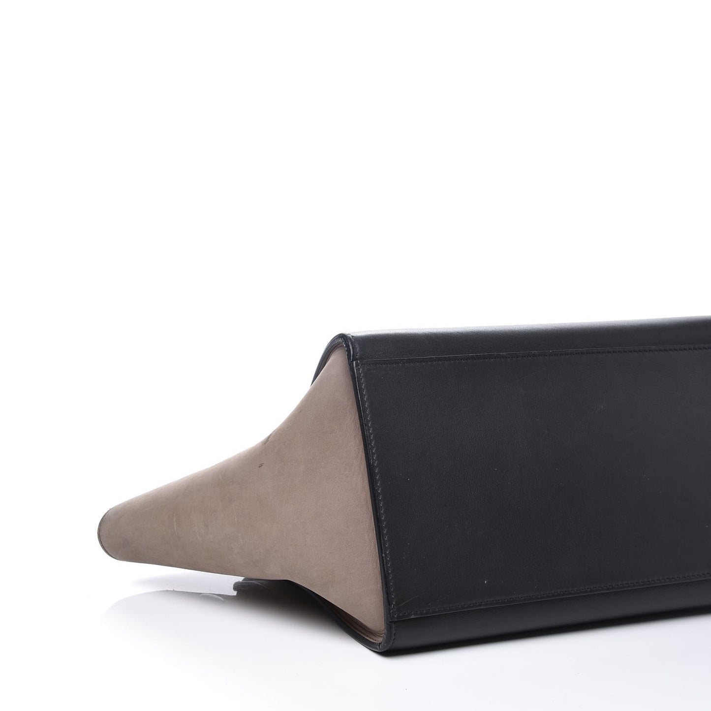 Smooth Calfskin Nubuck Small Tri-Color Trapeze Nude